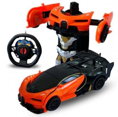 HALO NATION TipToe 2 Channel Remote control Deformation Car Toy with Bump and convert to Robot Super Car RC Car for kids Boys Orange HaloNation.in India Jabalpur Madhya Pradesh